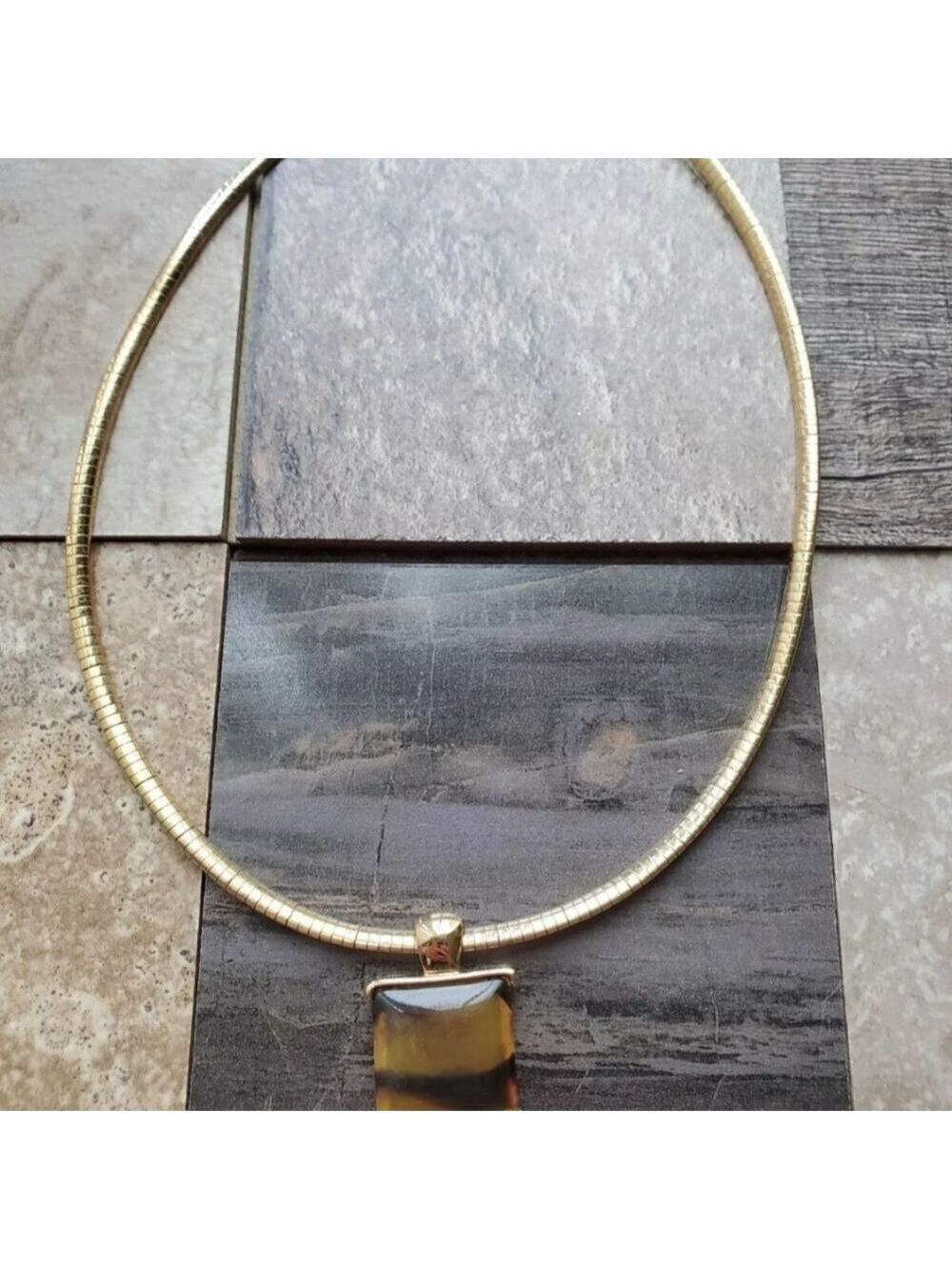 Monet Necklace On Gold Chain Beautiful Pendant On Chain Casual Dressy Name Brand